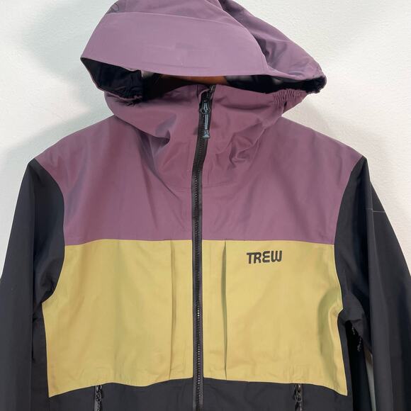TREW Gear Cosmic Primo Jacket Purple Black Mens Small - Picture 4 of 8
